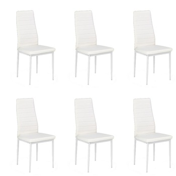Set 6 scaune bucatarie Remo alb 41 x 50 x 98 h cm Set 6 scaune bucatarie Remo alb 41 x 50 x 98 h cm