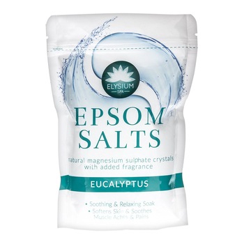 Sare de baie Epsom cu parfum de Eucalipt, Elysium Spa, 500g Sare de baie Epsom cu parfum de Eucalipt, Elysium Spa, 500g
