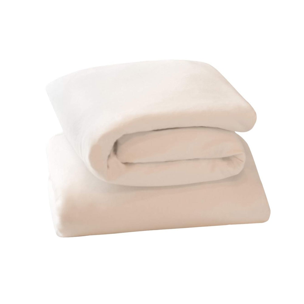 Set cearceaf Clevamama cu elastic 140 cm x 70 cm alb