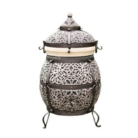 Cuptor tip gratar Tandyr Grand Mare, Tandor, 160 l, Gri/Negru