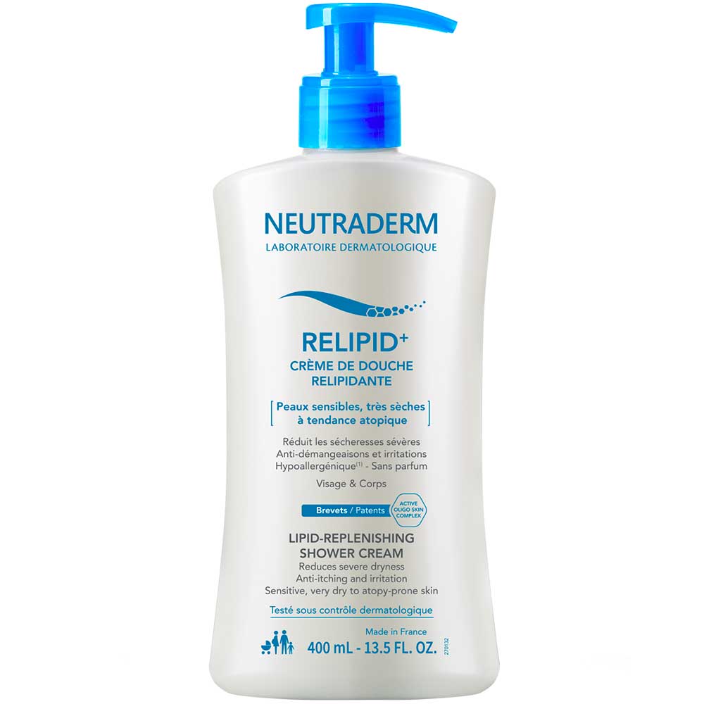 Crema de dus relipidizanta pentru corp si fata Relipid+ Neutraderm, 400 ml