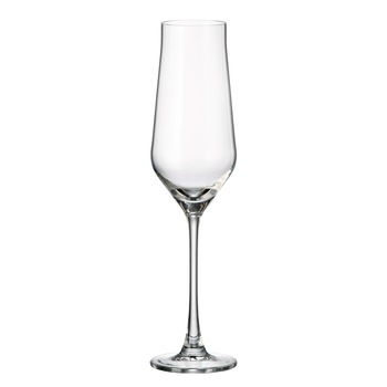 Set 6 pahare sampanie Bohemia Alca, cristalin, 220 ml Set 6 pahare sampanie Bohemia Alca, cristalin, 220 ml