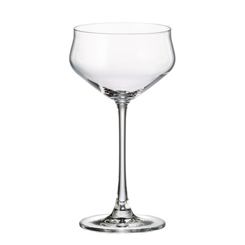 Set 6 pahare martini Bohemia Alca, cristalin, 235 ml