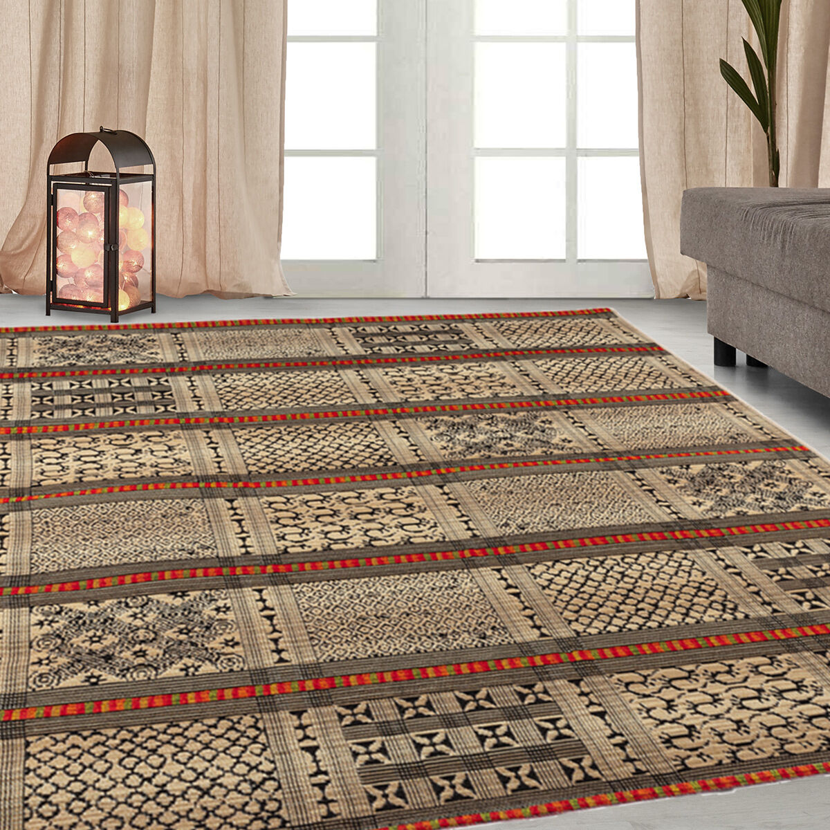 Covor Modern & Geometric Eris, Taupe, 120x180 cm, C26-033005