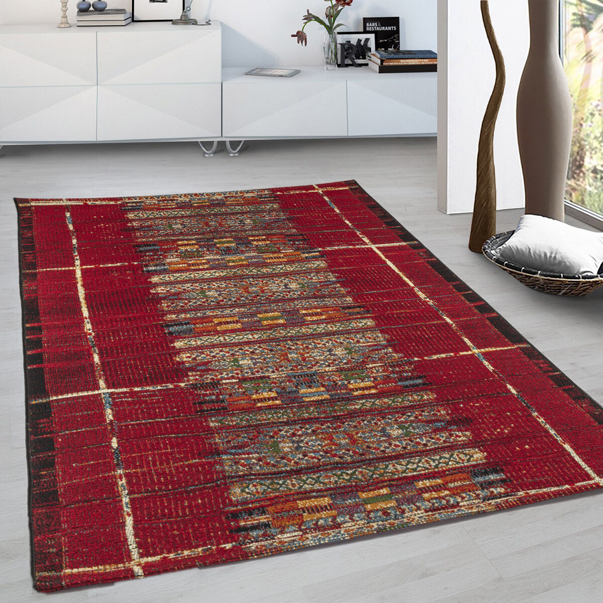 Covor Modern & Geometric Noya, Rosu, 120x180 cm, C26-033011