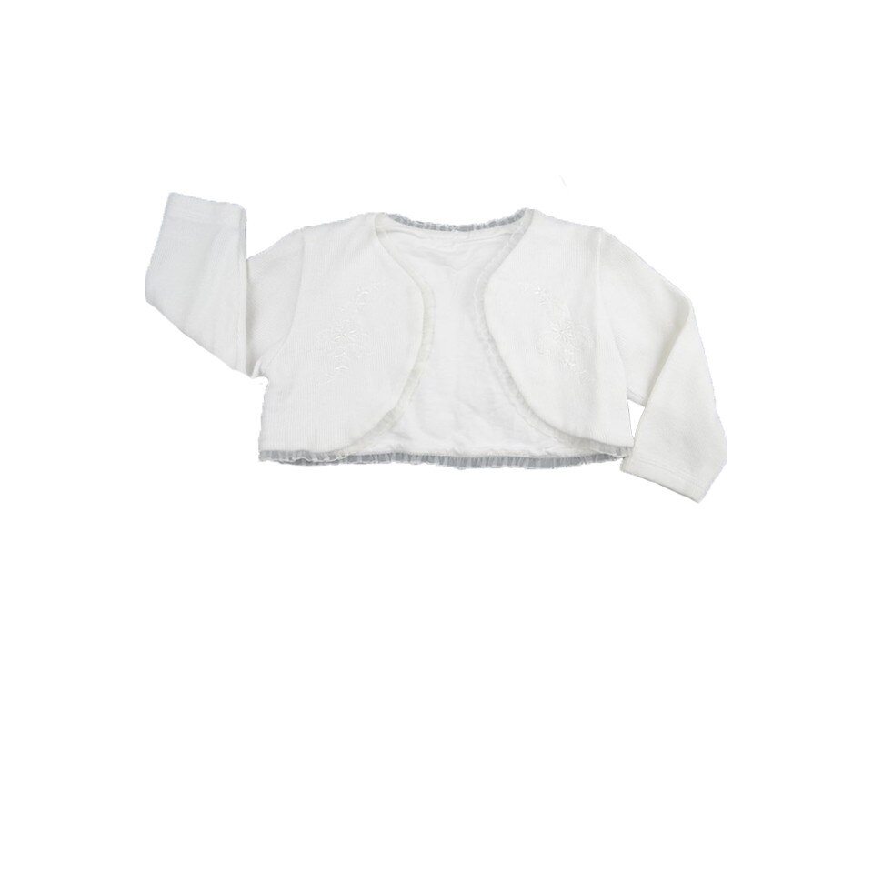 Bolero elegant pentru fete NN BFN-A6, Alb, 74 cm