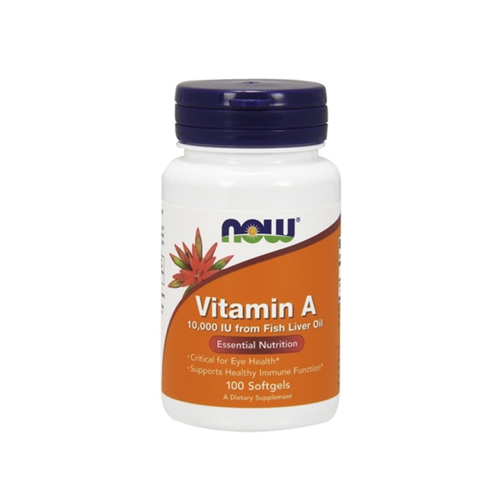 Vitamin A 10,000 IU NOW 100 Softgels