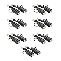 set 14 video balun pasiv aku cu transmisie clear hd hdcvihdtviahd 250-600m prindere cu clip protectie interferente si descarcari electrice pentru cctv ak3122 imagen 19_0_
0
