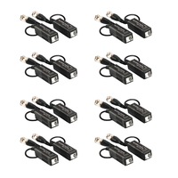set 16 video balun pasiv aku cu transmisie clear hd hdcvihdtviahd 250-600m prindere cu clip protectie interferente si descarcari electrice pentru cctv ak3122 imagen 14_0_
0