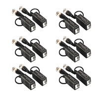 set 12 video balun pasiv aku cu transmisie clear hd hdcvihdtviahd 250-600m prindere cu clip protectie interferente si descarcari electrice pentru cctv ak3122 imagen 20_0_
0