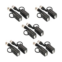 set 10 video balun pasiv aku cu transmisie clear hd hdcvihdtviahd 250-600m prindere cu clip protectie interferente si descarcari electrice pentru cctv ak3122 imagen 16_0_
0