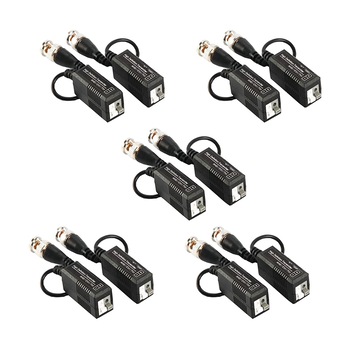 Set 10 Video Balun pasiv AKU, cu transmisie CLEAR HD, HDCVI/HDTVI/AHD 250-600m, prindere cu Clip, Protectie interferente si descarcari Electrice pentru CCTV AK3122 Set 10 Video Balun pasiv AKU, cu transmisie CLEAR HD, HDCVI/HDTVI/AHD 250-600m, prindere cu Clip, Protectie interferente si descarcari Electrice pentru CCTV AK3122
