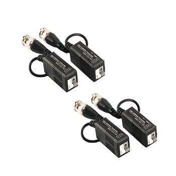Set 4 Video Balun pasiv AKU, cu transmisie CLEAR HD, HDCVI/HDTVI/AHD 250-600m, prindere cu Clip, Protectie interferente si descarcari Electrice pentru CCTV AK3122 Set 4 Video Balun pasiv AKU, cu transmisie CLEAR HD, HDCVI/HDTVI/AHD 250-600m, prindere cu Clip, Protectie interferente si descarcari Electrice pentru CCTV AK3122
