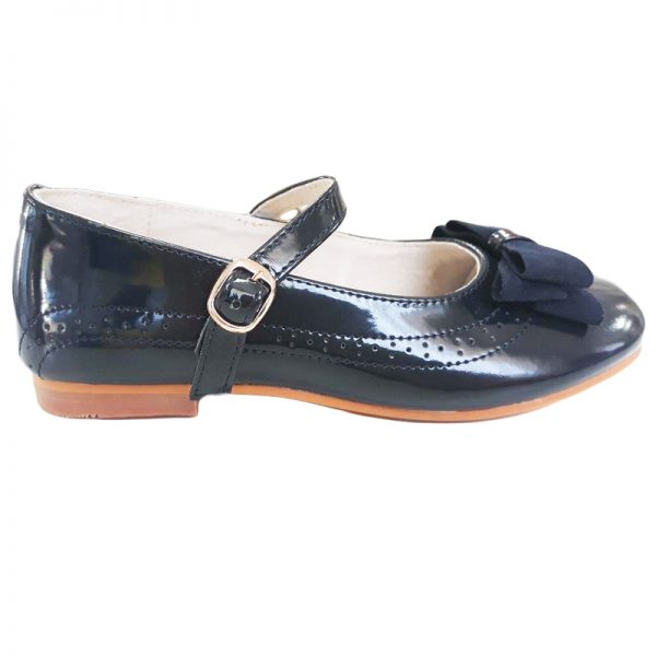 Pantofi copii din piele naturala Jose Pj Shoes, Bleumarin