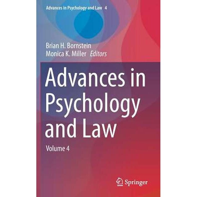 Advances in Psychology and Law de Brian H. Bornstein [Hardback]