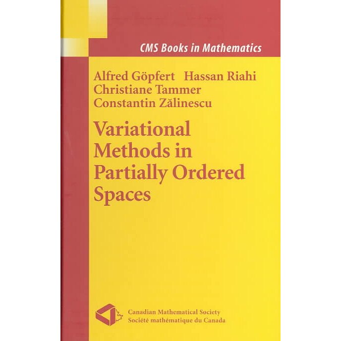 Variational Methods in Partially Ordered Spaces de Alfred Göpfert