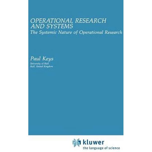 Operational Research and Systems de Paul Keys