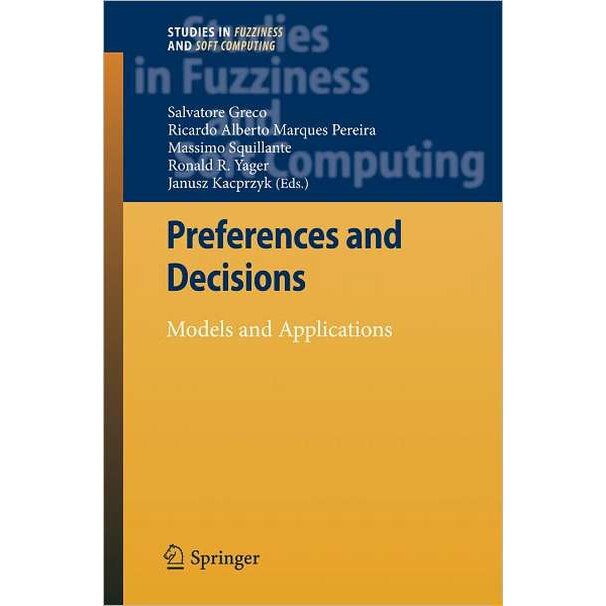 Preferences and Decisions de Salvatore Greco