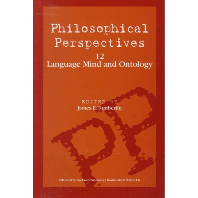 Language, Mind, and Ontology, Volume 12 de James Tomberlin [Paperback]