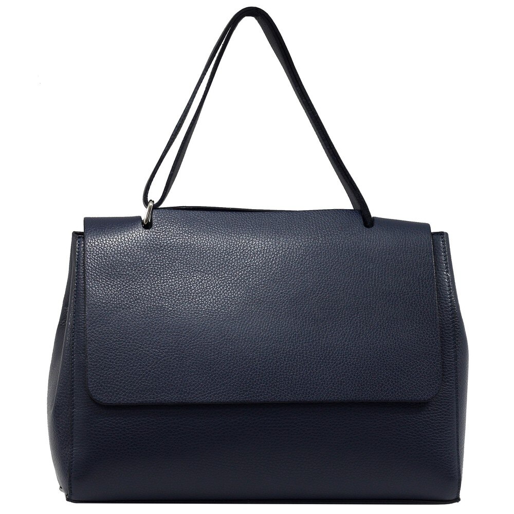 Geanta de dama casual din piele naturala GU26B, bleumarin