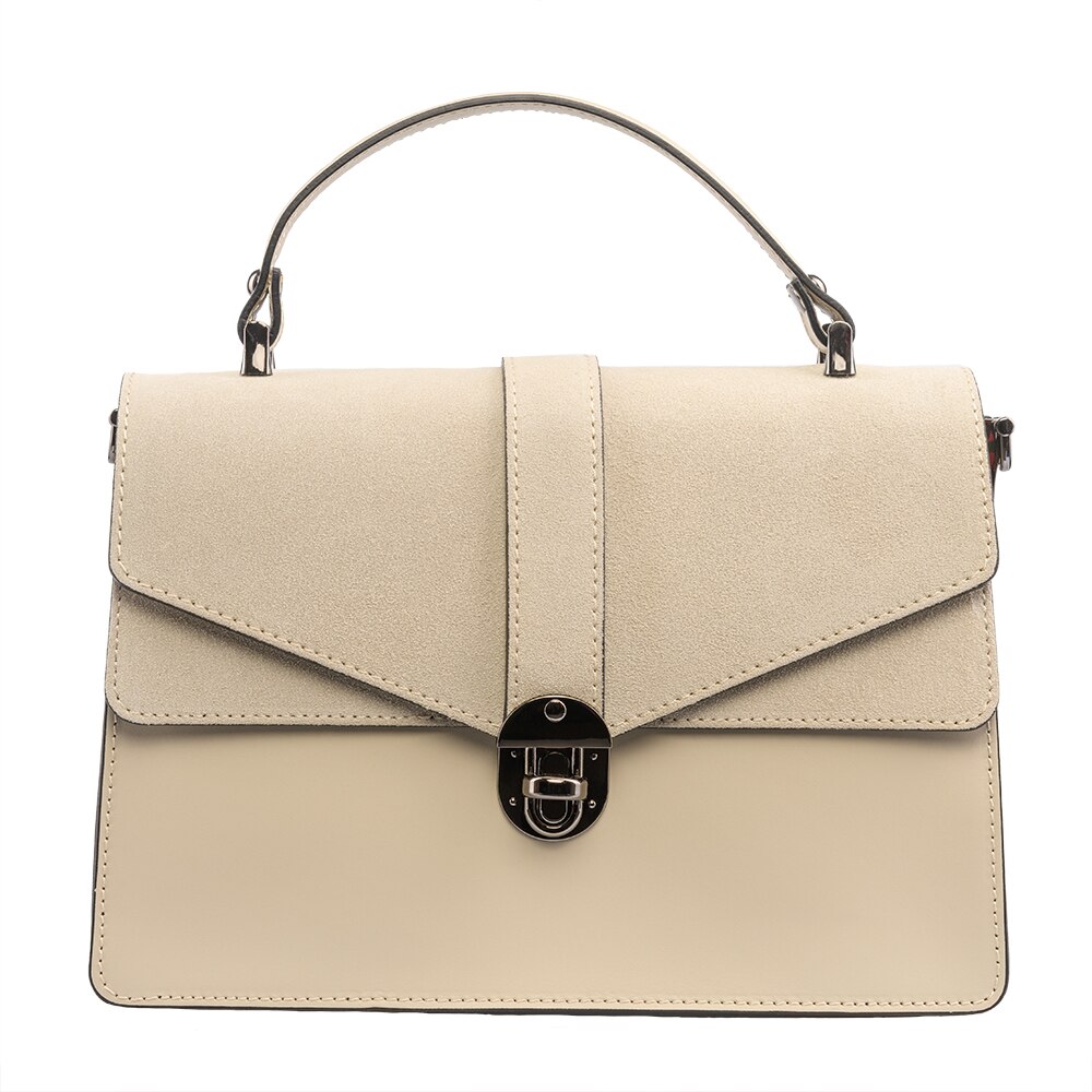 Poseta dama,piele,Toro Nero,Cristor beige