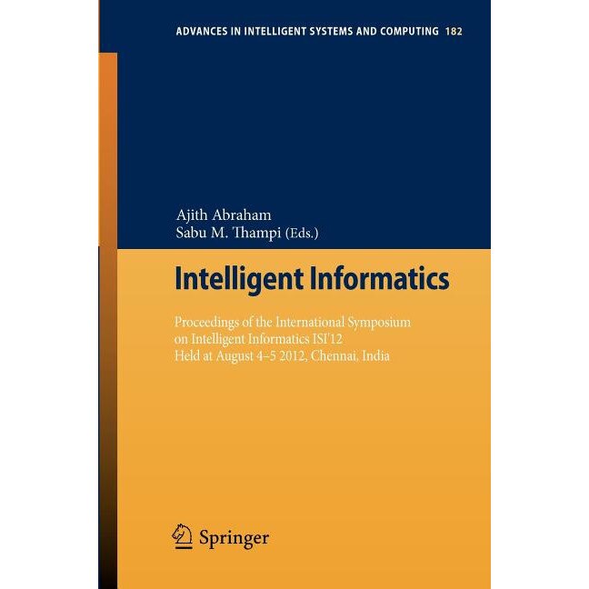 Intelligent Informatics de Ajith Abraham