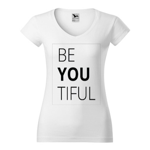 Tricou Femei, Guler V, personalizat 