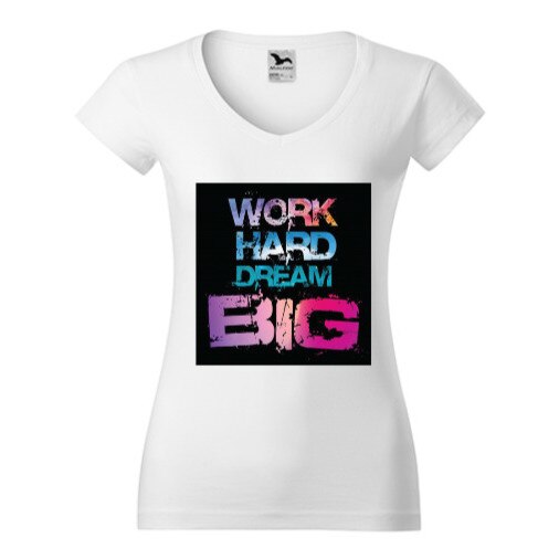 Tricou Femei, Guler V, personalizat 