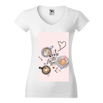 Tricou Femei, Guler V, personalizat  Tricou Femei, Guler V, personalizat