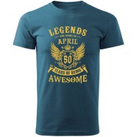tricou personalizat barbati multimagination legendele sunt nascute in aprilie 50 de ani albastru xl imagen 56_0_
0