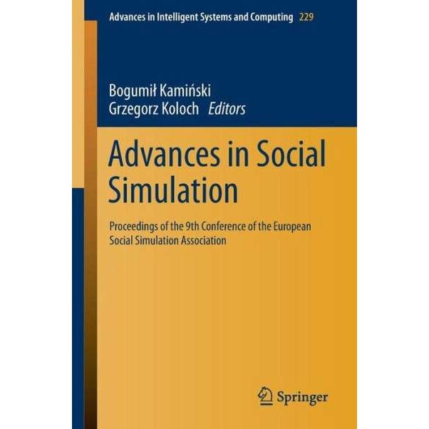 Advances in Social Simulation de Bogumił Kamiński