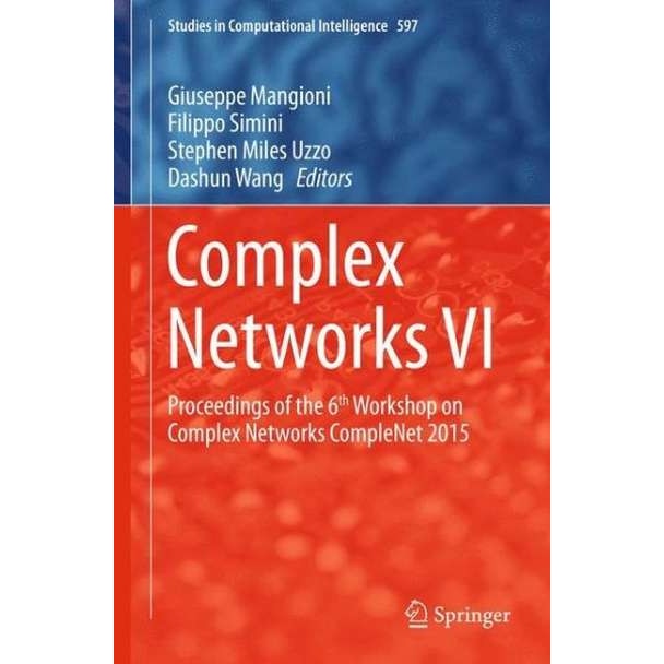 Complex Networks VI de Giuseppe Mangioni