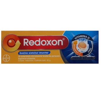 Redoxon Triple Action Vitamina C, D și Zinc, 10 comprimate Redoxon Triple Action Vitamina C, D și Zinc, 10 comprimate