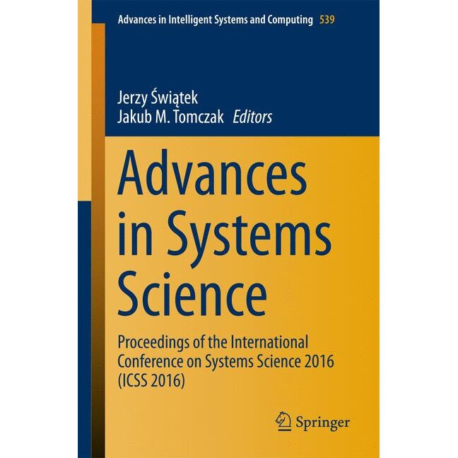 Advances in Systems Science de Jerzy Świątek