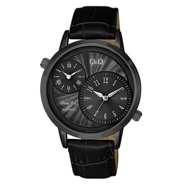 Ceas barbatesc Q&Q QZ22J505Y, Dual Time Black