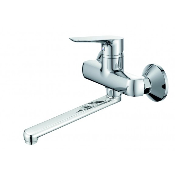 Baterie InterCeramic EMMA, Pentru cada/dus, Fara accesorii, Mecanism de inchidere ceramica, Crom