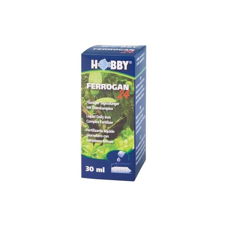 Hobby Ferrogan 24 műtrágya vaskomplexszel akváriumba, 30 ml kék