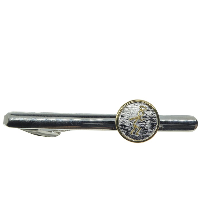 Dras nyakkendő tű, horgonyozott, szent modell, aranyozott