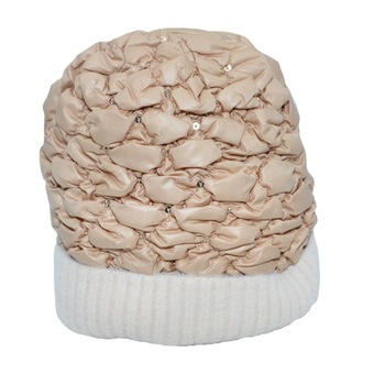 Caciula rafinata Senny cu paiete fine ,D&J Exclussiv, crem Caciula rafinata Senny cu paiete fine ,D&J Exclussiv, crem