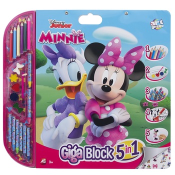 Set pentru desen 5 in 1 As Art - Giga Block, Disney Minnie Mouse Set pentru desen 5 in 1 As Art - Giga Block, Disney Minnie Mouse
