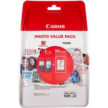 Set photo value pack Canon PG-560XL + CL-561XL + GP-501 Set photo value pack Canon PG-560XL + CL-561XL + GP-501