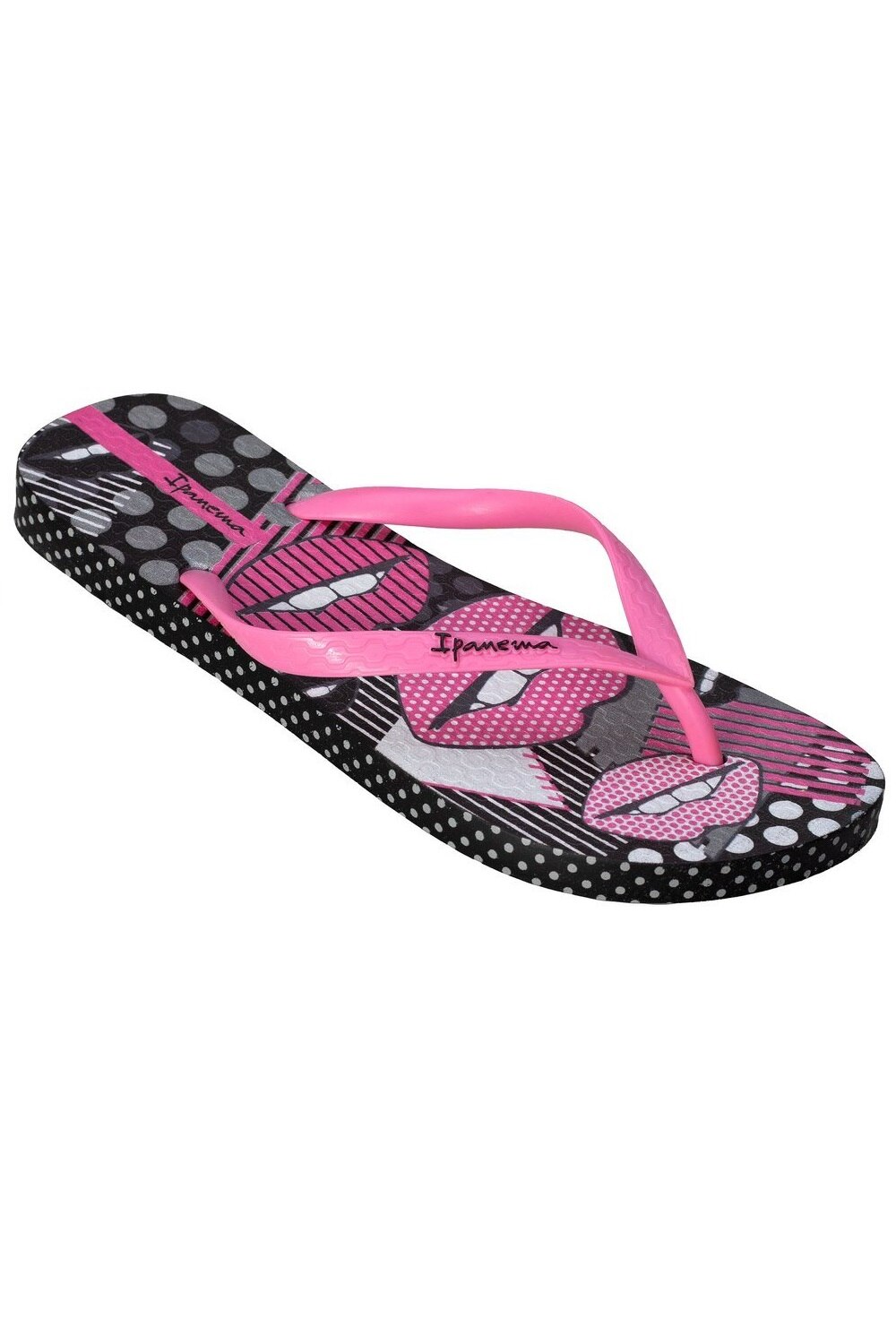 Papuci Flip-Flop Ipanema Lovely II, Roz/Negru, 38