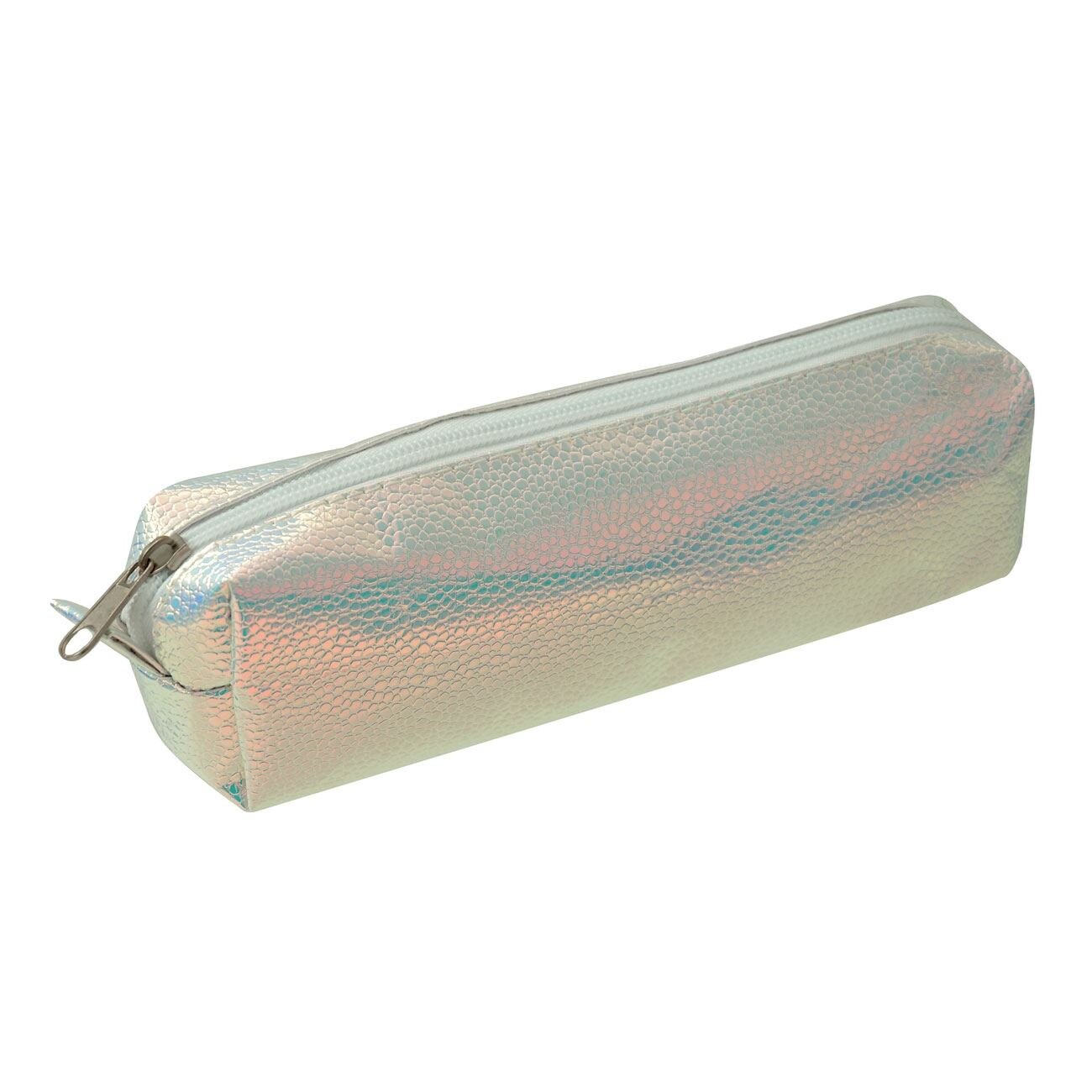 Portfard cosmetice, Zola®, argintiu, 19x4.5x7 cm
