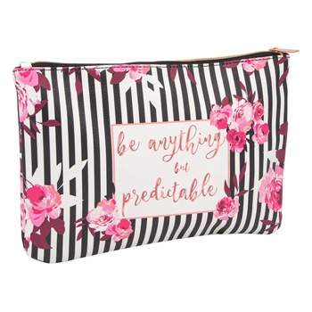 Portfard cosmetice, Zola®, model dungulite cu floricele, 29.5x20 cm Portfard cosmetice, Zola®, model dungulite cu floricele, 29.5x20 cm