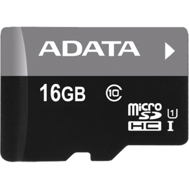 Card de memorie ADATA Premier, MicroSDHC, 16GB, UHS-I, Class10 + Adaptor