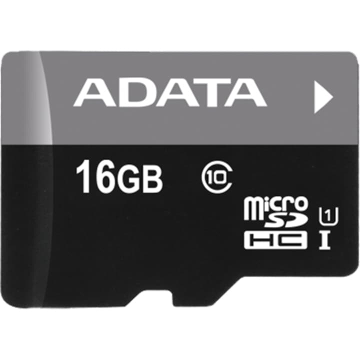 Карта памет ADATA Premier, MicroSDHC, 16 GB, UHS-I, Клас 10 + Адаптер