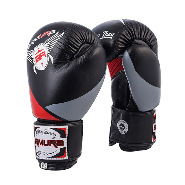 Manusi de box ARMURA Muay 3.0, 12 OZ, Negre