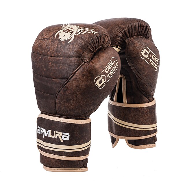 Manusi Armura Old School Gel Tech, 14 OZ, Maro