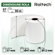 Bax 30 role, Role hartie termica ROLTECH, 57mm x 30m, tub 12mm, non-BPA