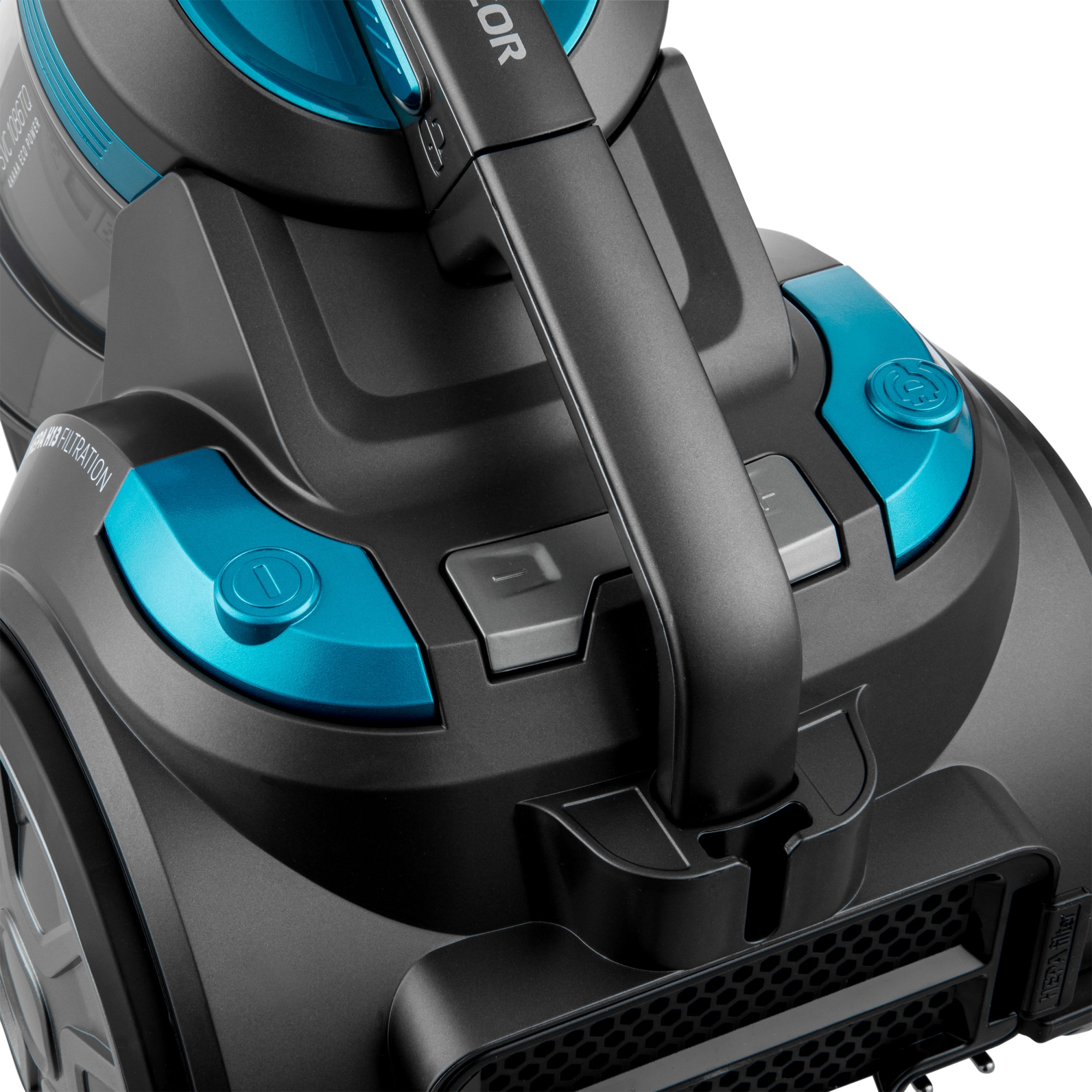 Aspirator SVC 1086TQ EcoPower, Sencor, Fara sac de praf, 700 W, recipient praf de 3.5 litri, Albastru/Negru